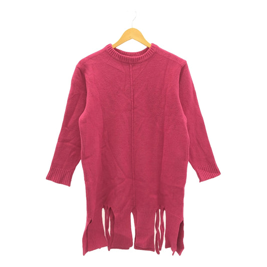 malamute / malamute | double slit pullover knit | F | pink | women's