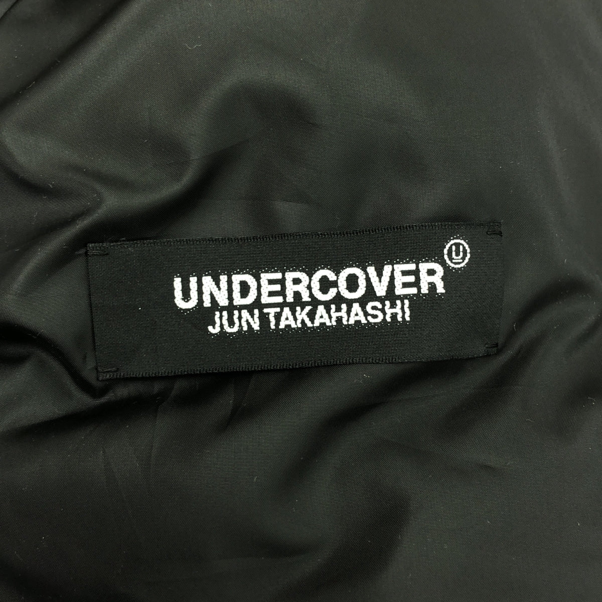 【美品】  UNDER COVER  / アンダーカバー | UCT9204 / 牛革 レザースリーブ ダウンジャケット | 2 | black | メンズ