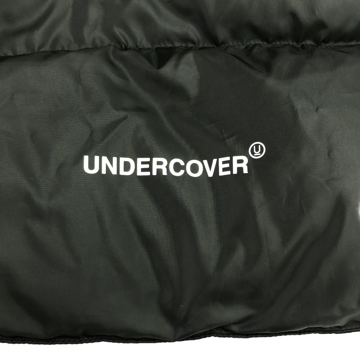 【美品】  UNDER COVER  / アンダーカバー | UCT9204 / 牛革 レザースリーブ ダウンジャケット | 2 | black | メンズ