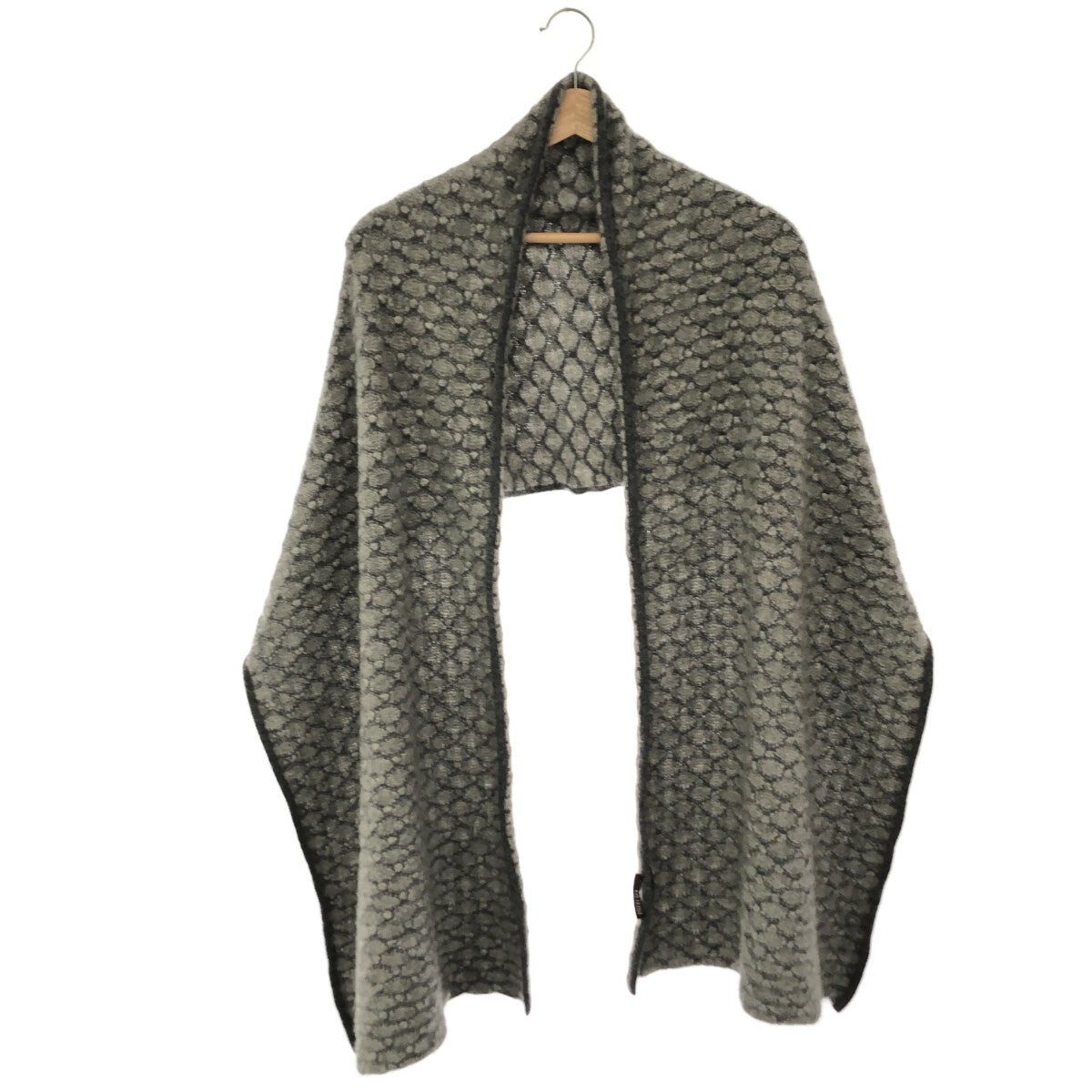 [Good Condition] oyuna | 100% Cashmere Large Scarf | Grey | Women's