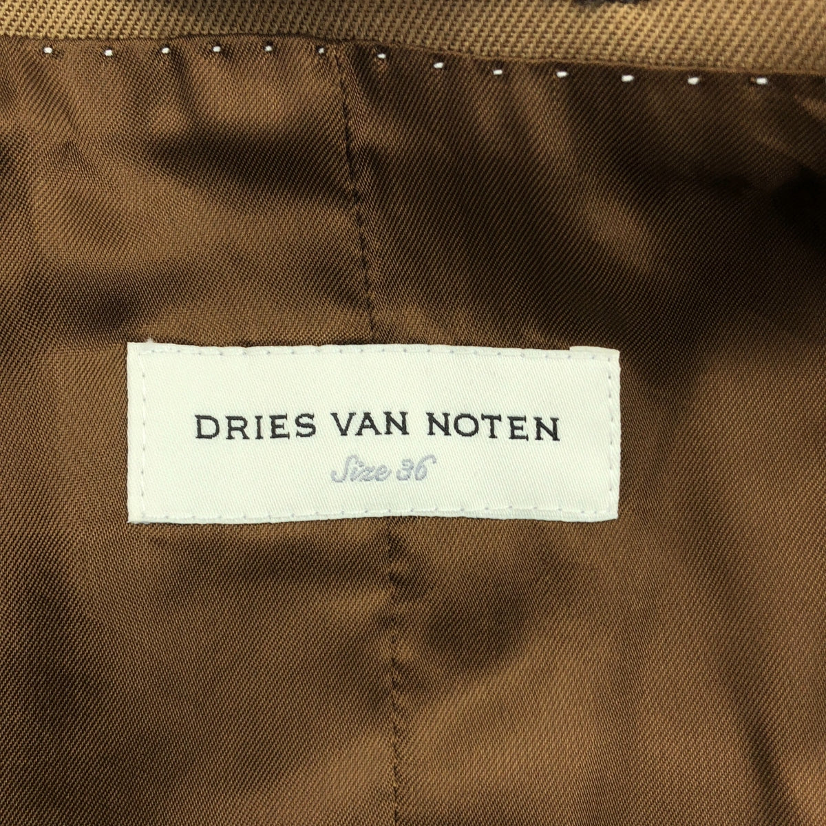 DRIES VAN NOTEN / 드리스 반 노텐 | 울 피크 드래퍼 재킷 | 36 |