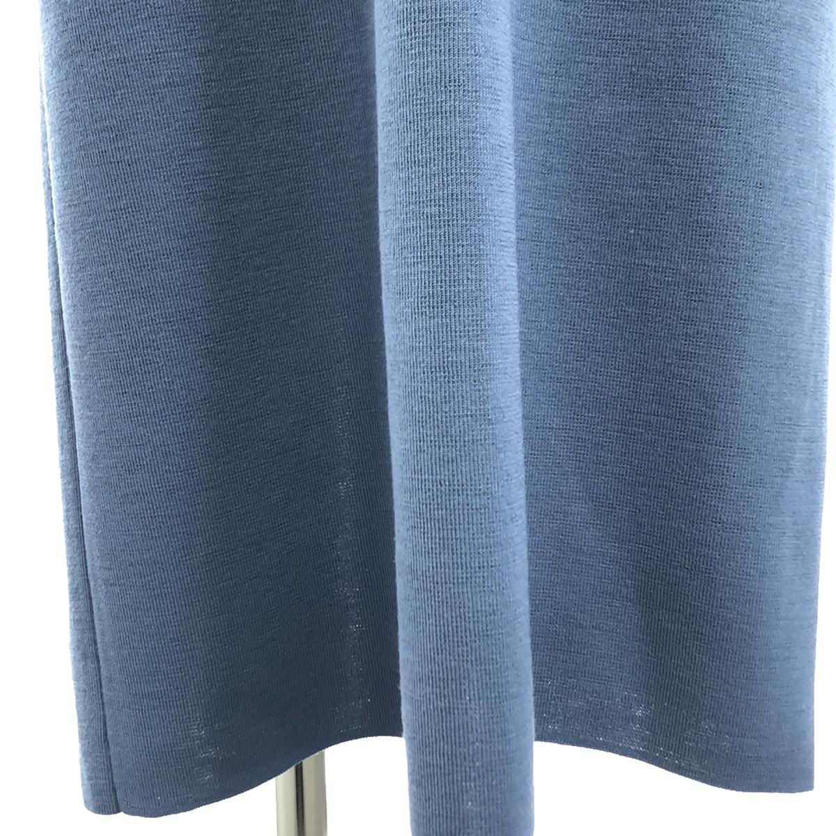 [Good Condition] AURALEE | 2024SS | WOOL RECYCLE POLYESTER HIGH GAUGE KNIT DRESS | 0 | Blue Gray | Women's