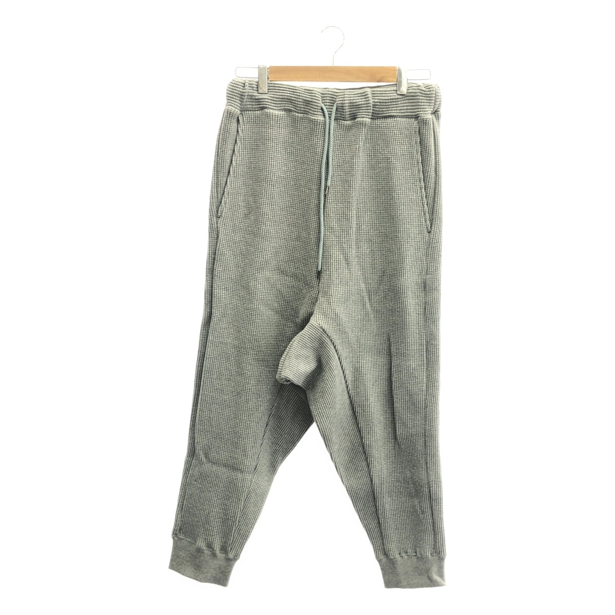 [New] prasthana / Prasthana | Heavy waffle drop crotch pants | Pants | M | Gray | Men's