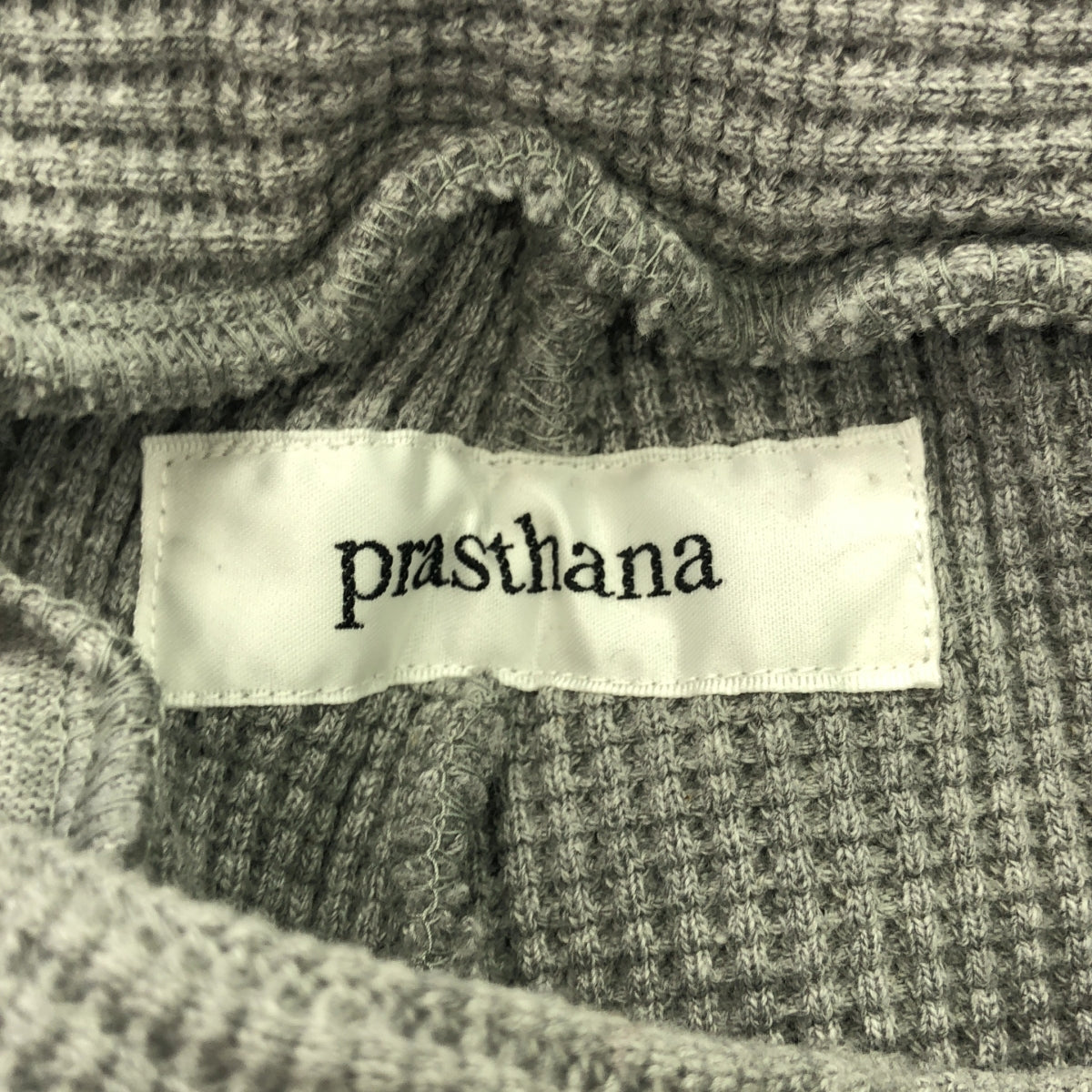 [New] prasthana / Prasthana | Heavy waffle drop crotch pants | Pants | M | Gray | Men's