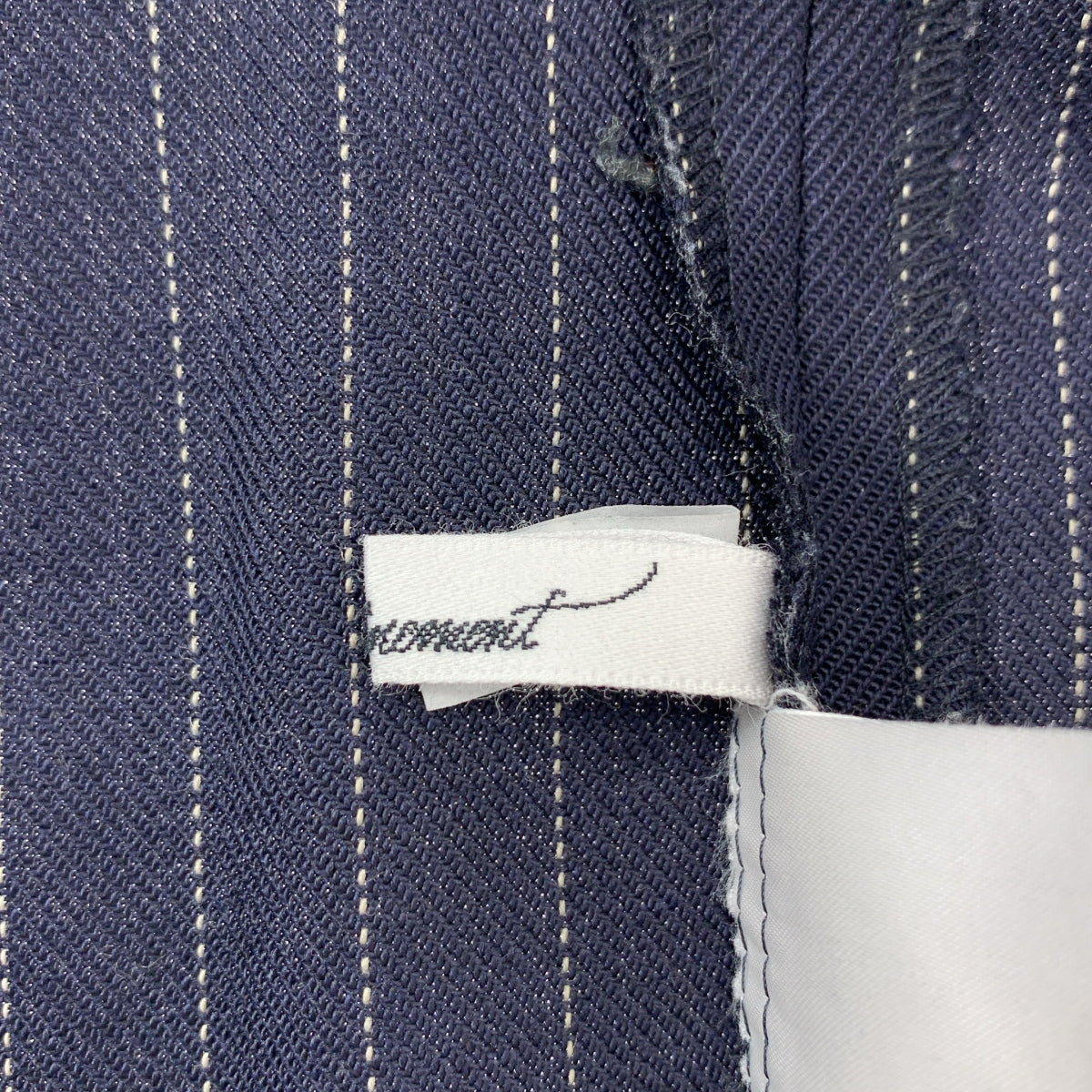 ENCHAINEMENT / アンシェヌマン | Woolblend P/O ウールブレンド ストライプ プルオーバーブラウス | F | ネイビー | レディース