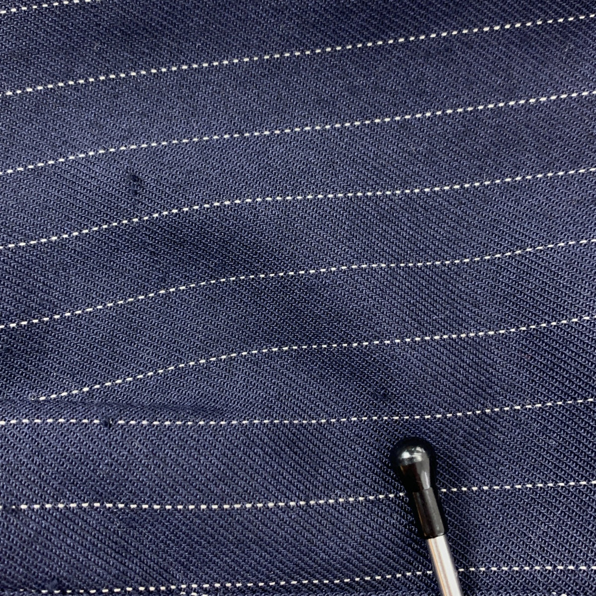 ENCHAINEMENT / アンシェヌマン | Woolblend P/O ウールブレンド ストライプ プルオーバーブラウス | F | ネイビー | レディース