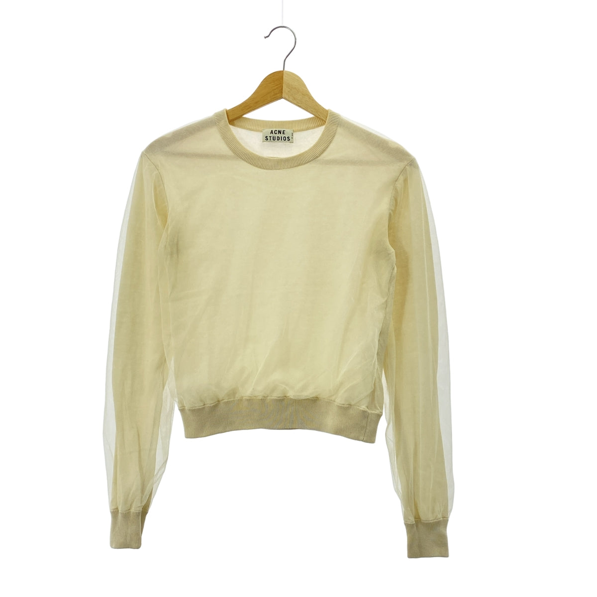 Acne Studios | 薄紗層疊圓領上衣 | XS | 女款