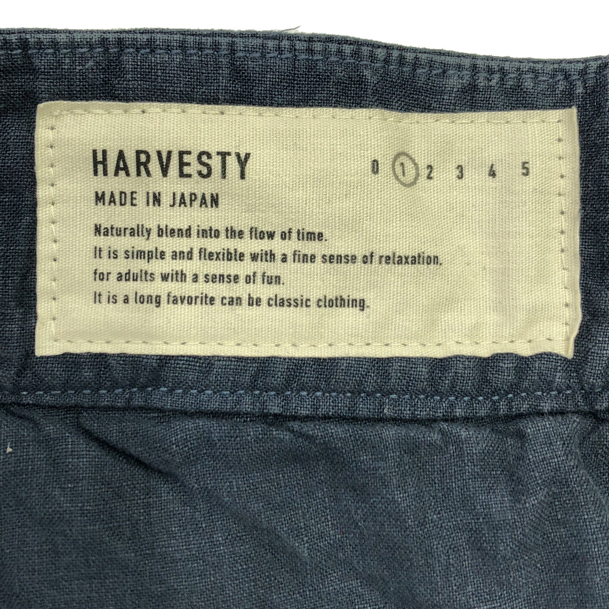 HARVESTY / ハーベスティ | リネン サーカスキュロット パンツ | 1 | ネイビー | レディース