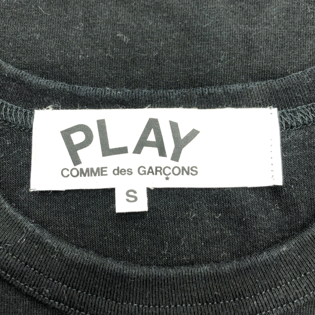 PLAY COMME des GARÇONS | AD2023 | 心型貼片圓領T卹 | S碼 | 黑色 | 女款