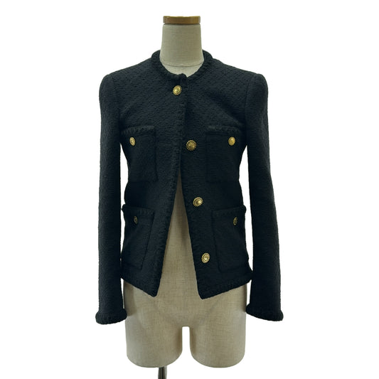 SAINT LAURENT PARIS / サンローランパリ | 2022 | ダイヤモンド エンボス ツイード ショート ジャケット | F36 | レディース
