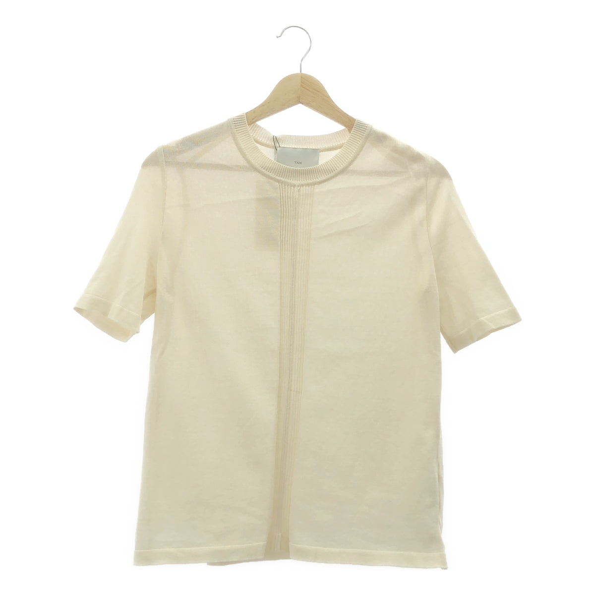 TAN / タン | ハーフスリーブニット プルオーバー | F | レディース