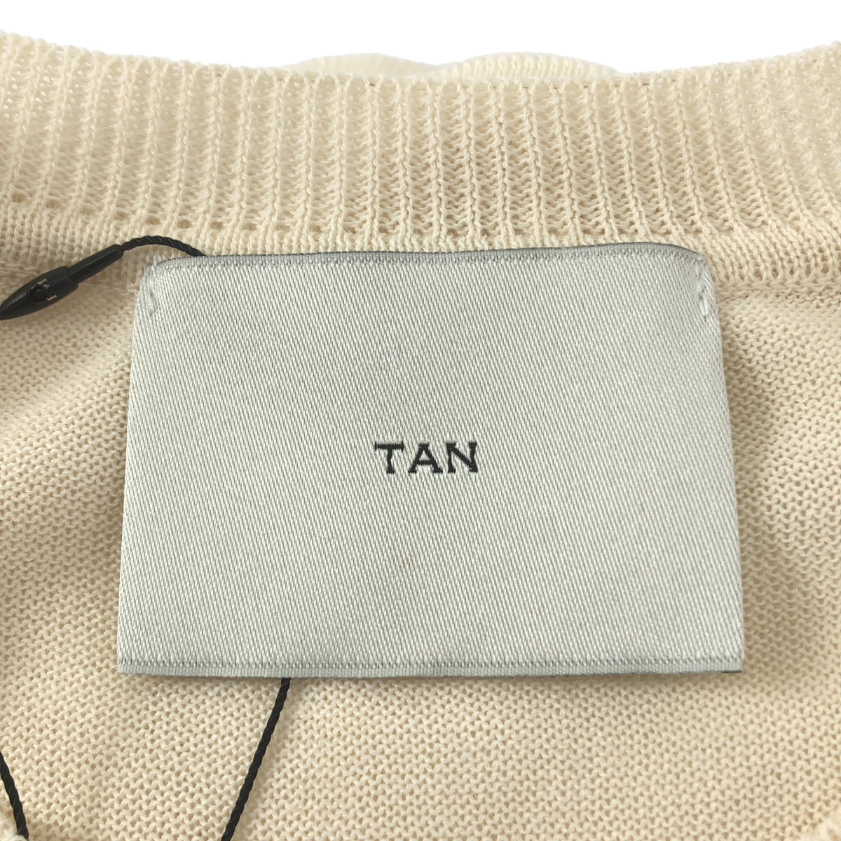 TAN / タン | ハーフスリーブニット プルオーバー | F | レディース