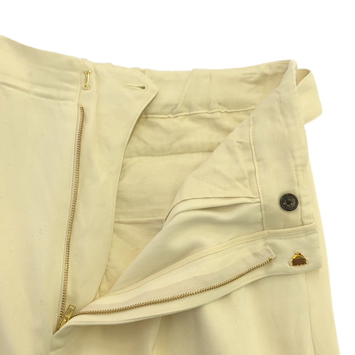 6(ROKU)/Roku|人造絲棉質腰帶褲 | 38 |白色 |女性的