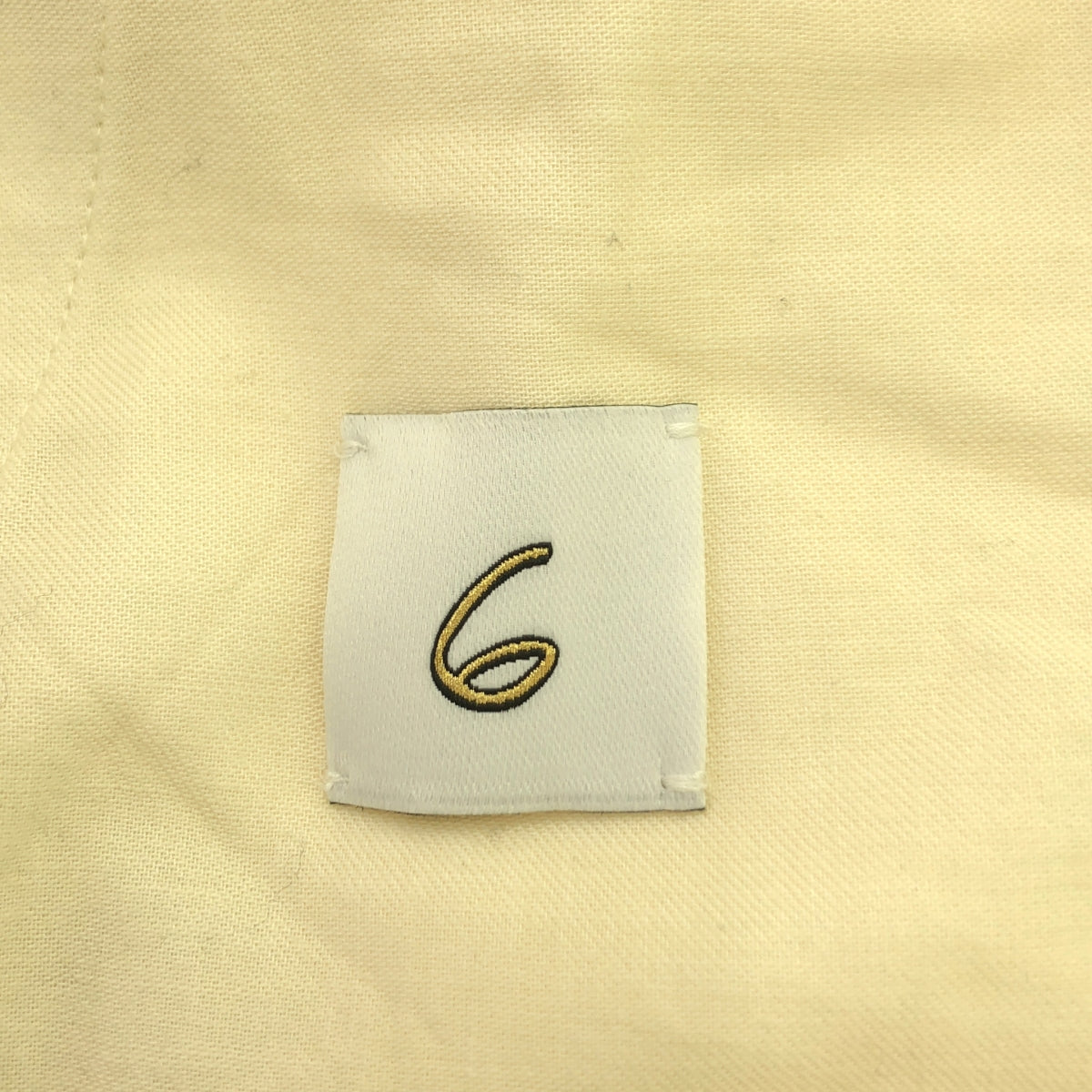 6(ROKU) / 록 | 레이온 코튼 벨트 팬츠 | 38 | 화이트 | 여성