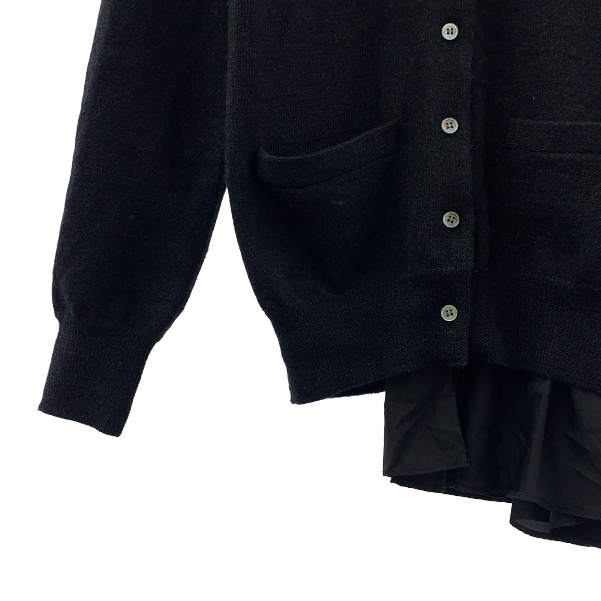 sacai | 珍珠寶石針織開襟衫 | 尺寸 2 | 女款