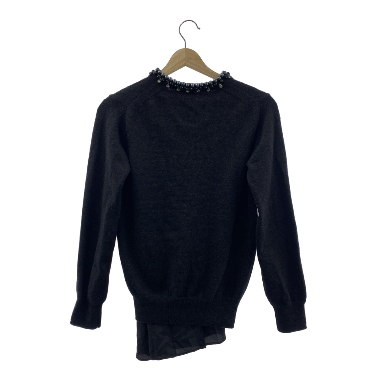 sacai | 珍珠寶石針織開襟衫 | 尺寸 2 | 女款