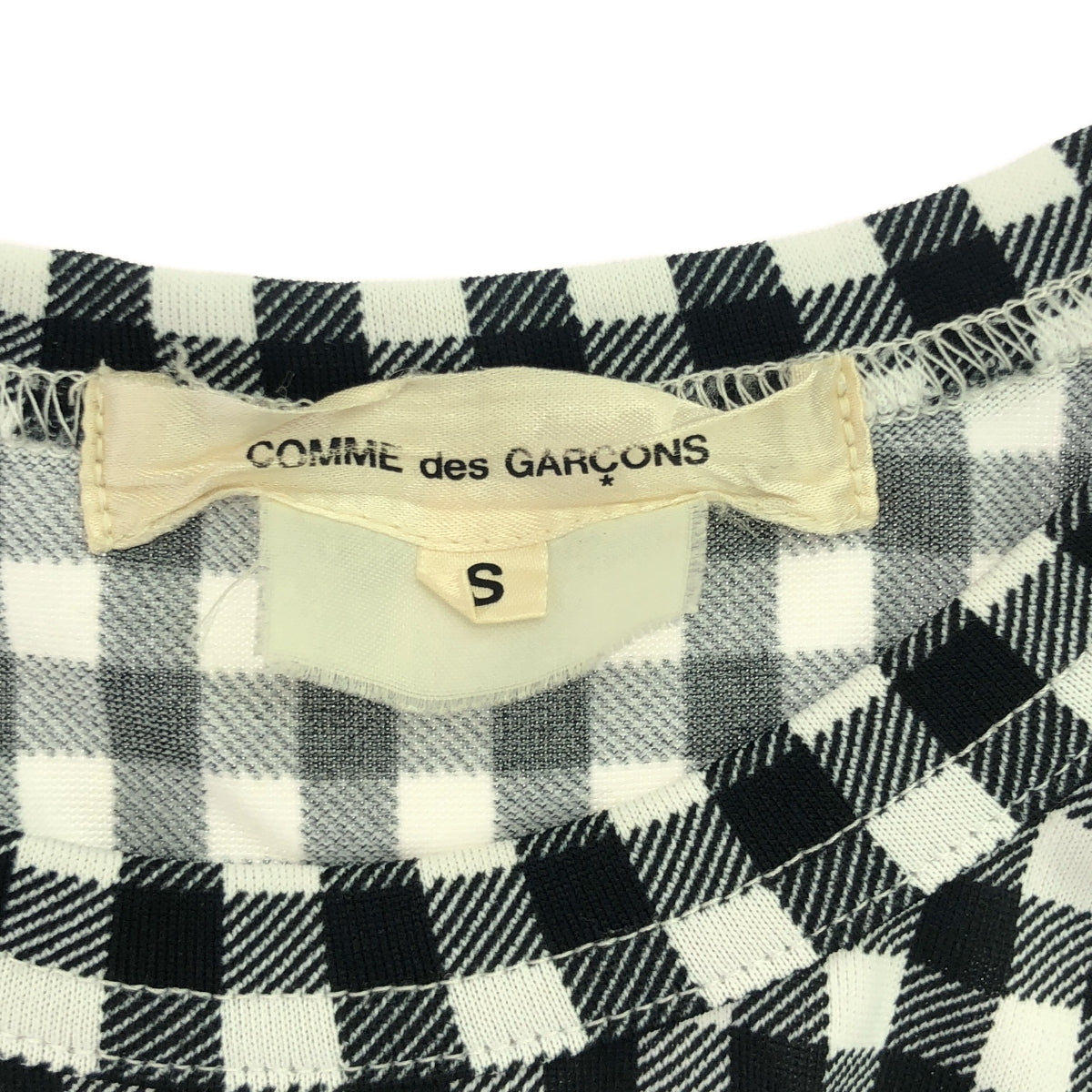 COMME des GARCONS | 2013AW | Gingham check cotton cut and sew | S | Women's