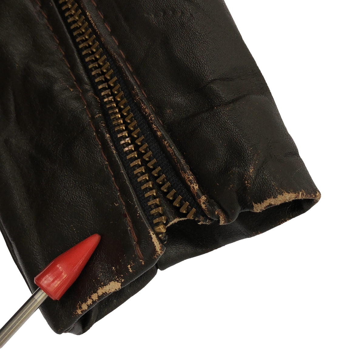 VANSON / バンソン | 70s～80s ヴィンテージ 黒タグ ライナー付き シングル ライダースジャケット | 16 | ブラウン | レディース