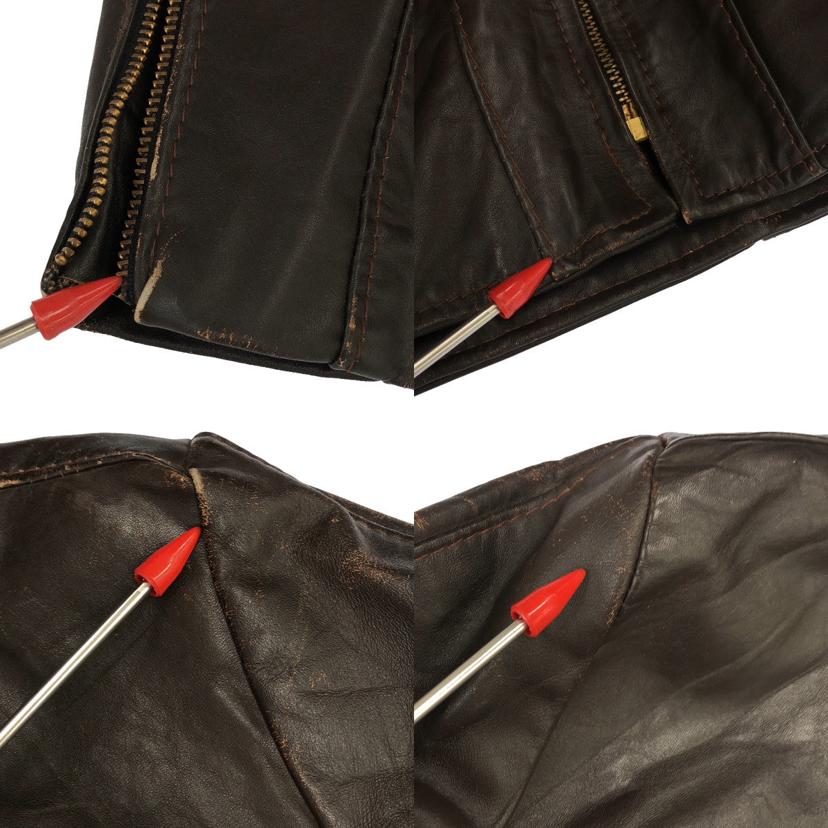 VANSON / バンソン | 70s～80s ヴィンテージ 黒タグ ライナー付き シングル ライダースジャケット | 16 | ブラウン | レディース