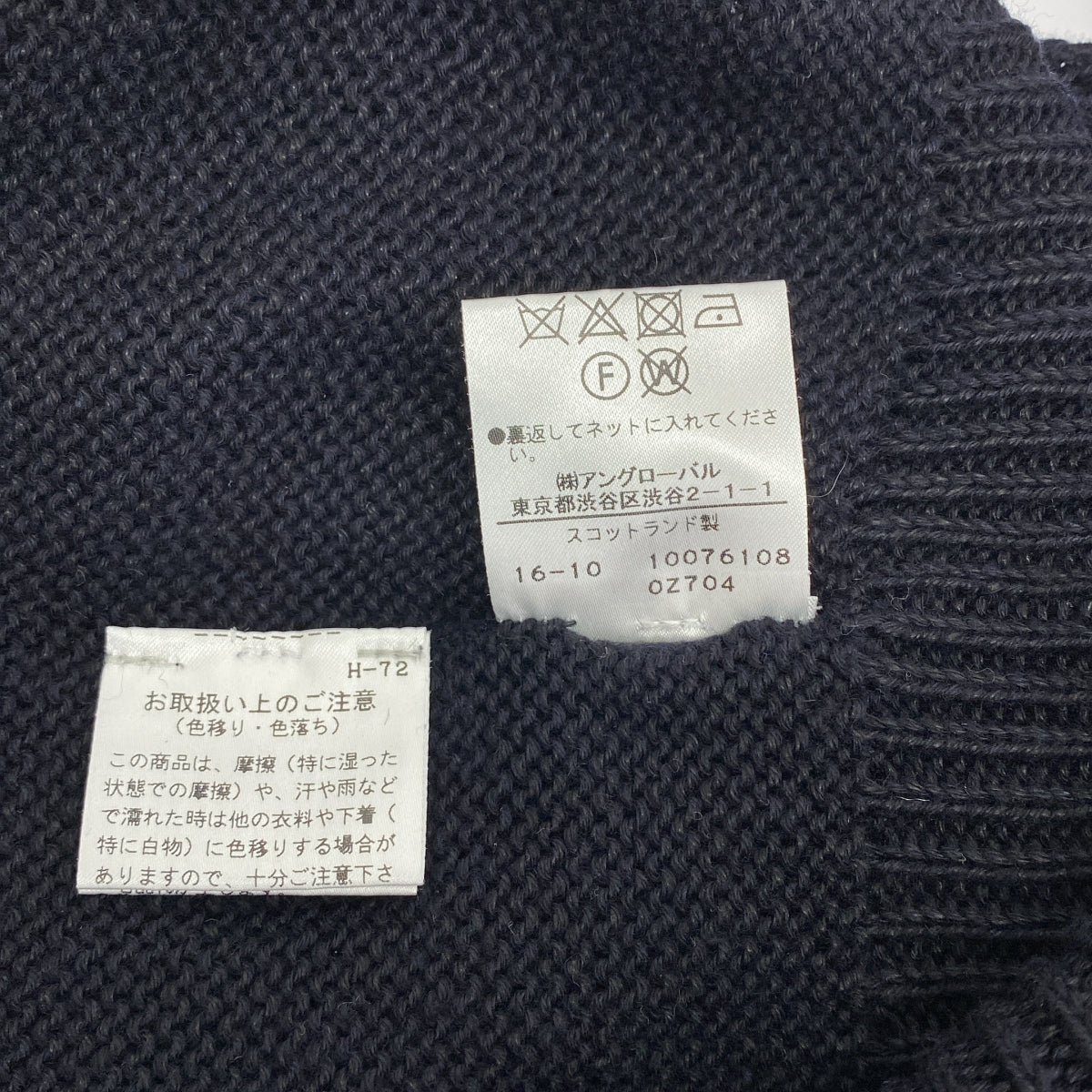 MARGARET HOWELL / 마가렛 하웰 | 코튼 린넨 니트 스웨터 | 2 | 블랙 | 여성