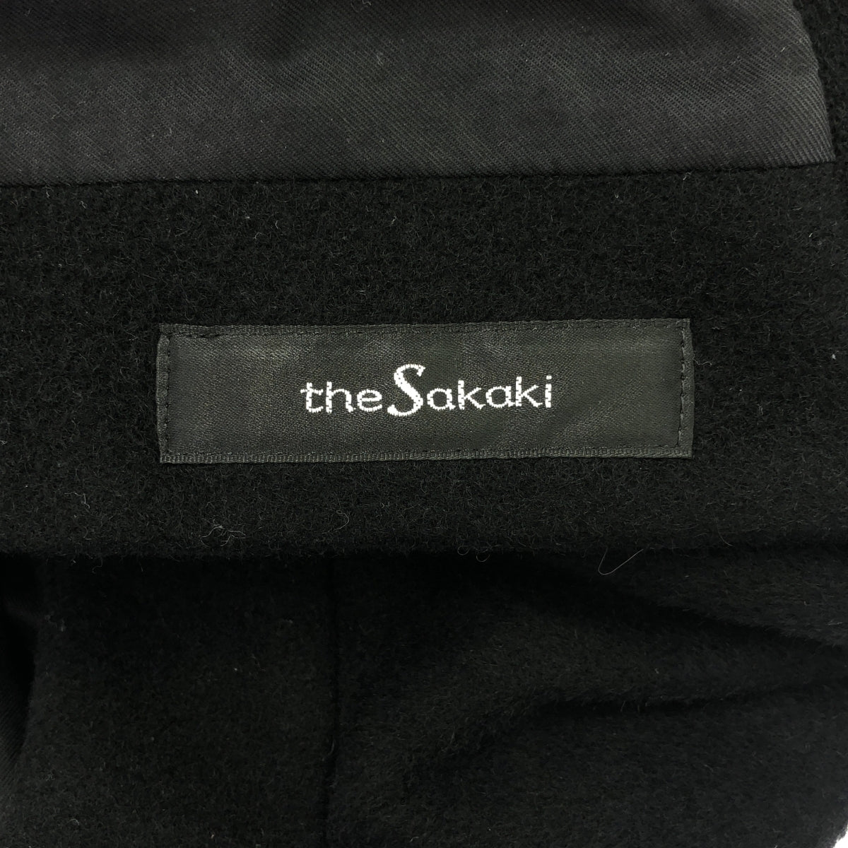 the sakaki / ザサカキ | ウール ショールカラー ハーフコート | ブラック | メンズ