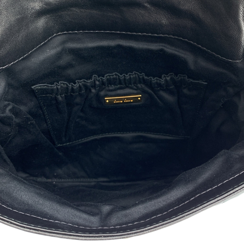 miu miu / ミュウミュウ | 2Way レザー キルティング スタッズ ターンロック クラッチ ハンドバッグ |