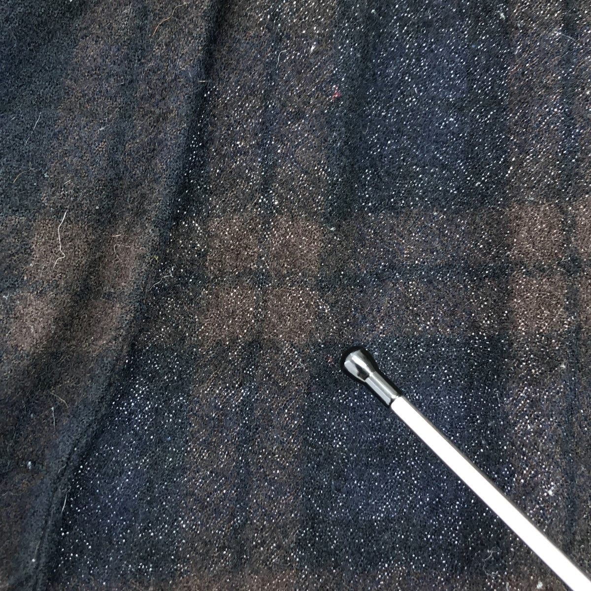 R&D.M.Co / オールドマンズテーラー | ウール チェック シャツ ワンピース | ダークブラウン/ネイビー | レディース