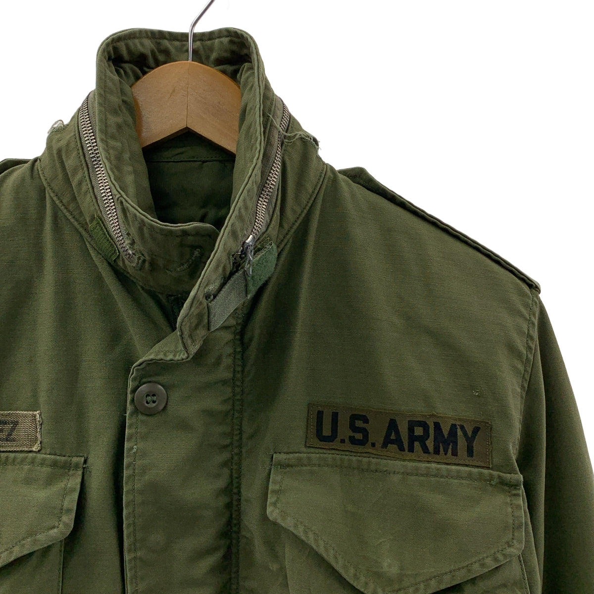 VINTAGE / 빈티지 헌 옷 | US ARMY 퀼팅 라이너 M-65 필드 재킷 | XS | 남성