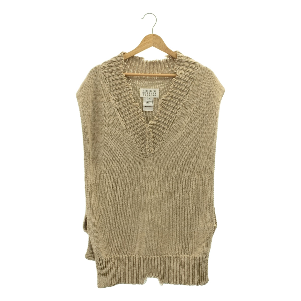 Maison Margiela / メゾンマルジェラ | 2022SS | コットンセルロースヘンプ ニットベスト | S | メンズ