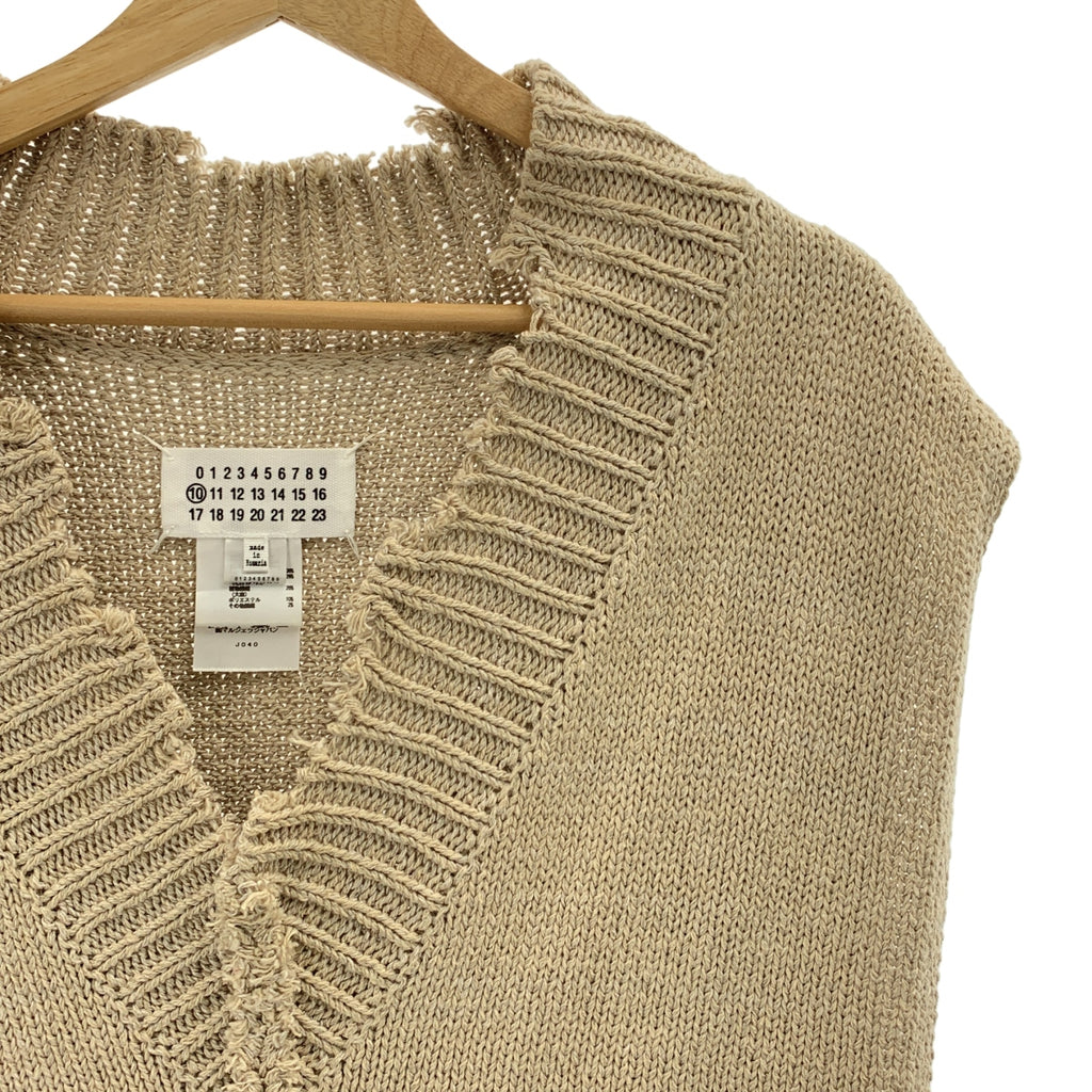 Maison Margiela / メゾンマルジェラ | 2022SS | コットンセルロースヘンプ ニットベスト | S | メンズ