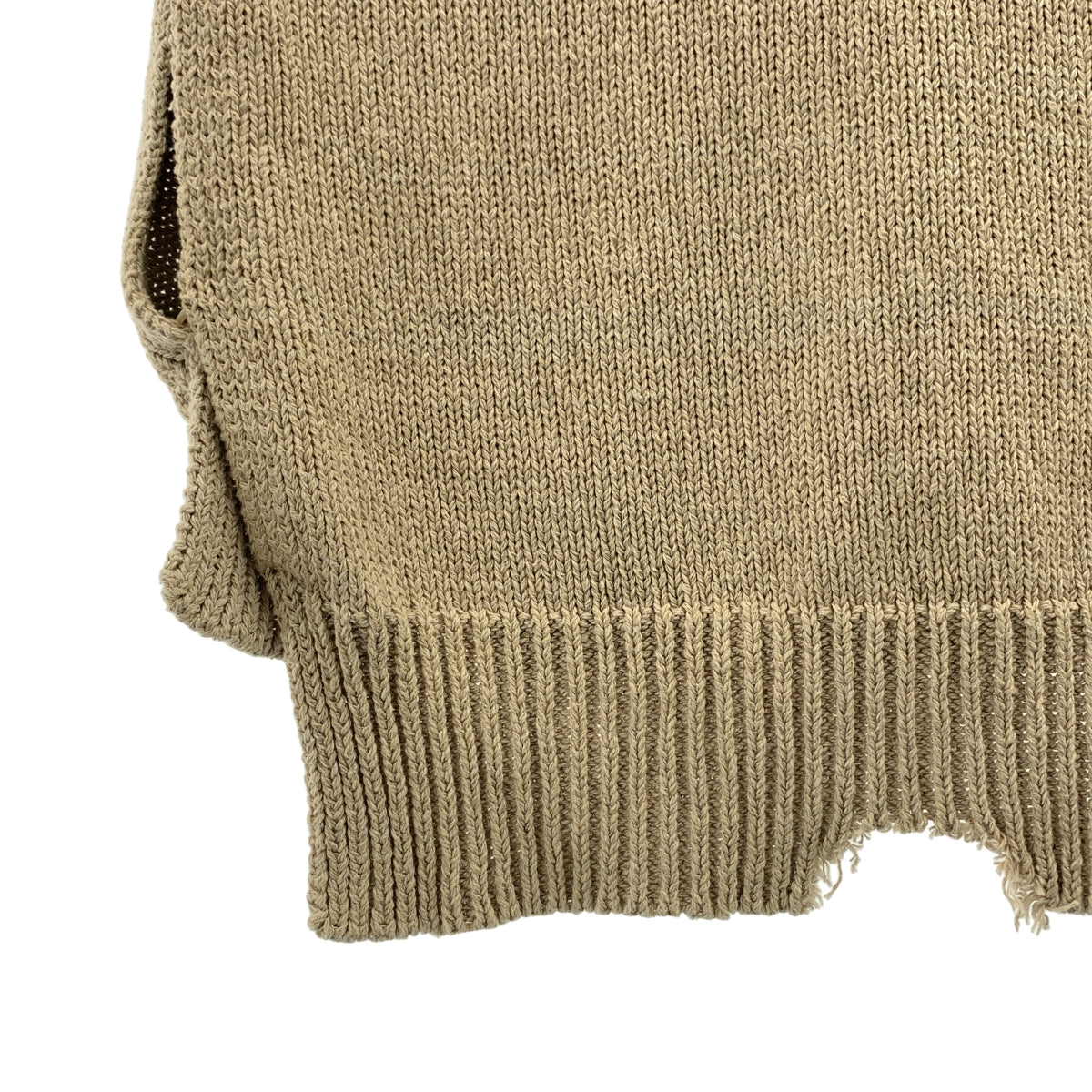 Maison Margiela / メゾンマルジェラ | 2022SS | コットンセルロースヘンプ ニットベスト | S | メンズ