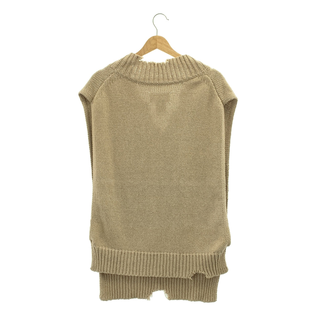 Maison Margiela / メゾンマルジェラ | 2022SS | コットンセルロースヘンプ ニットベスト | S | メンズ