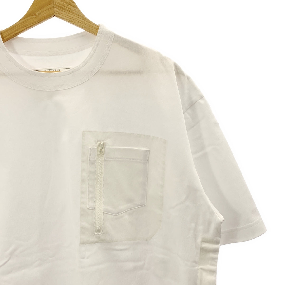 sacai / 사카이 | 2024SS | Cotton Jersey T-Shirt 코튼 지퍼 포켓 T 셔츠 | 3 | 남성