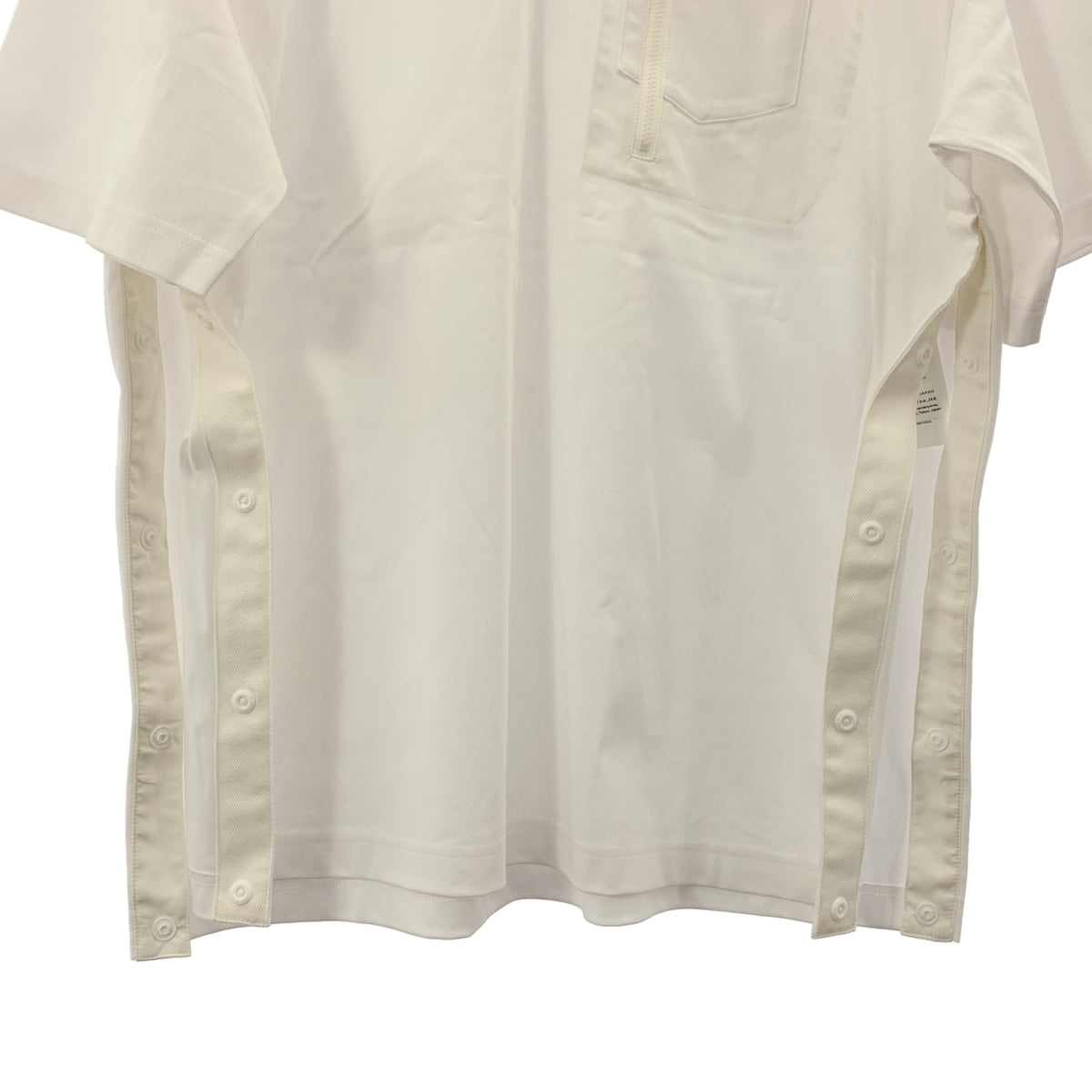 sacai / 사카이 | 2024SS | Cotton Jersey T-Shirt 코튼 지퍼 포켓 T 셔츠 | 3 | 남성