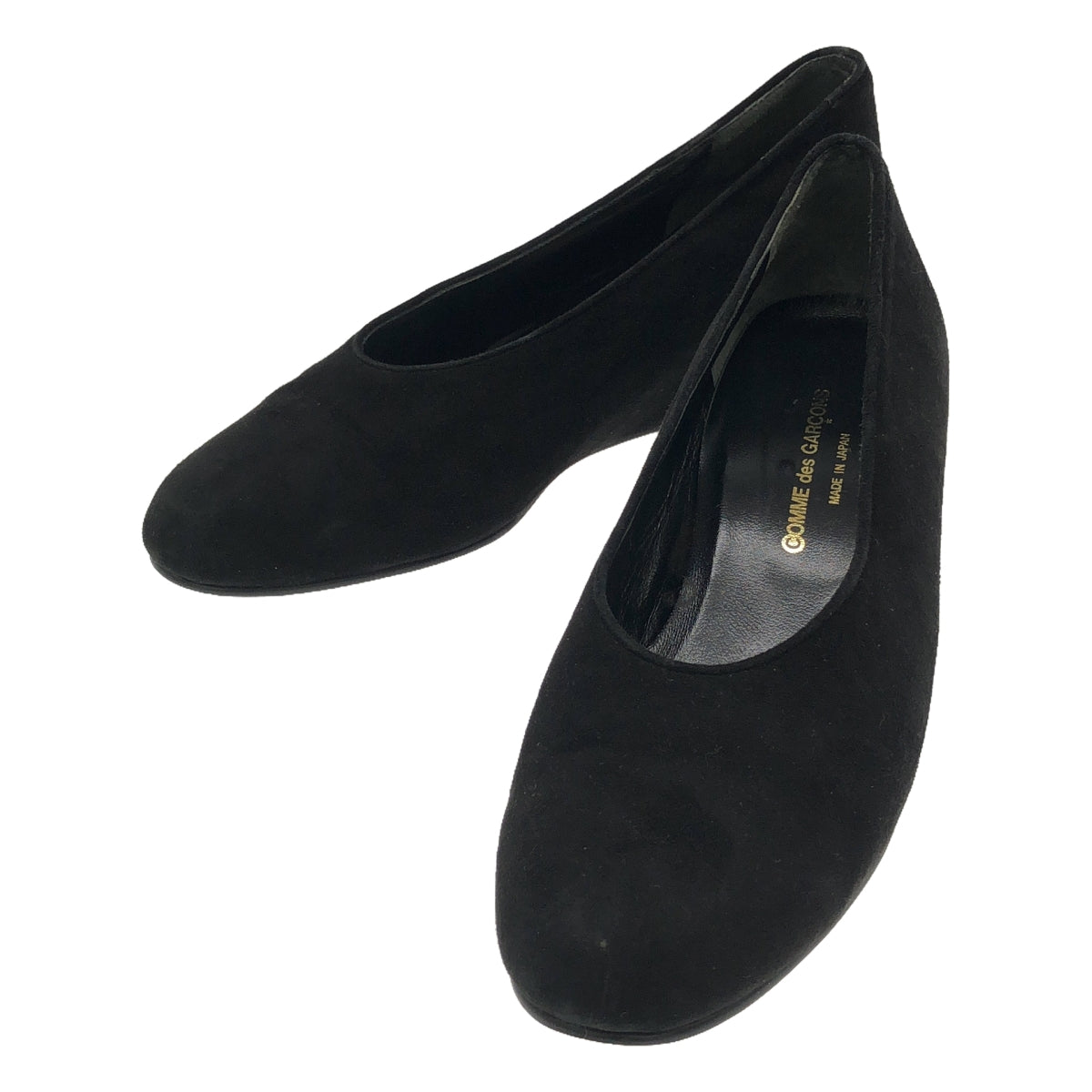 COMME des GARCONS | Aoyama Suede Leather Flat Shoes | 24 1/2 | Women's