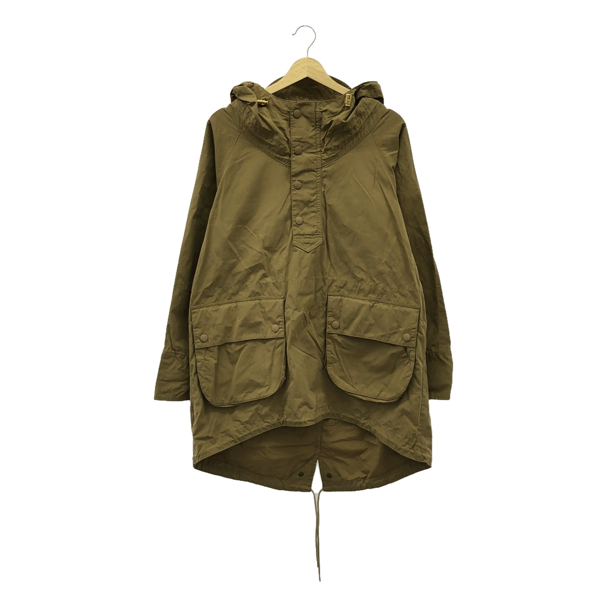 Deuxieme Classe / ドゥーズィエムクラス | Weather Smock Parka / ミリタリー スモックパーカー / アノラック フーディ | F | ベージュ | レディース