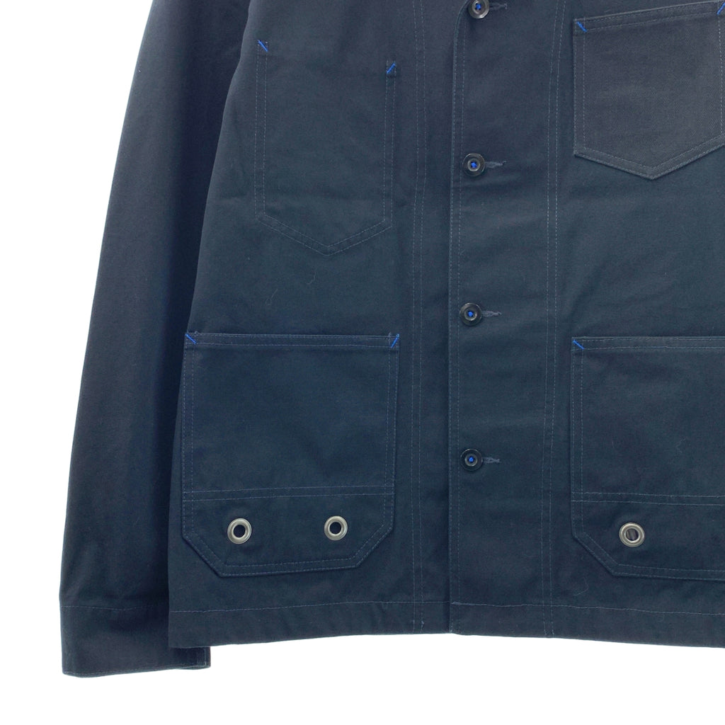 eye JUNYA WATANABE COMME des GARCONS MAN / アイジュンヤワタナベ マン | 2021AW | コットン エルボーパッチ ショールカラー シングルジャケット | M | ダークネイビー | メンズ