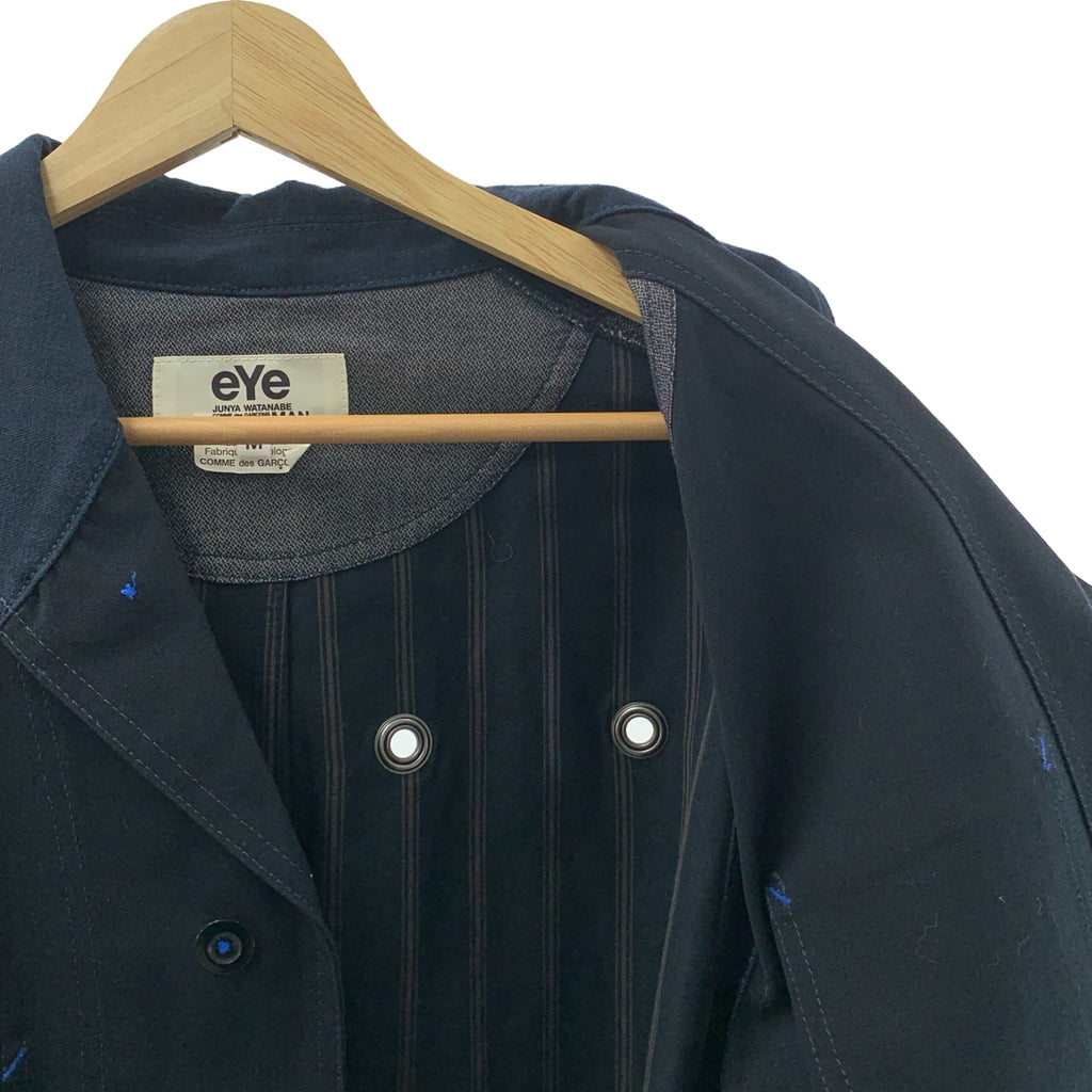 eye JUNYA WATANABE COMME des GARCONS MAN / アイジュンヤワタナベ マン | 2021AW | コットン エルボーパッチ ショールカラー シングルジャケット | M | ダークネイビー | メンズ