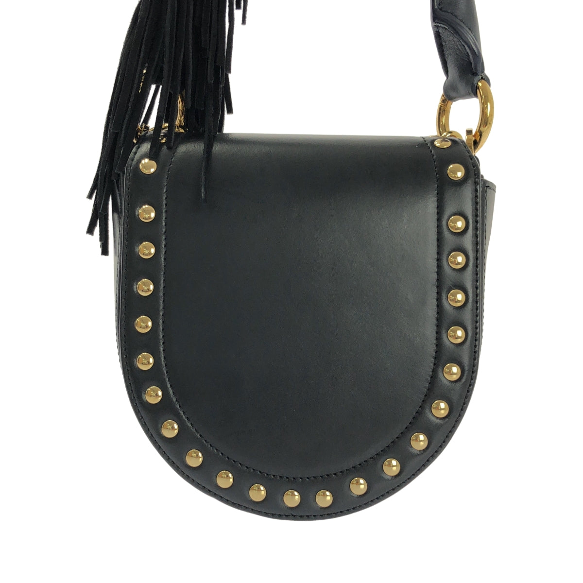 sacai | 零皮夾式兩用流蘇皮革肩背包 |