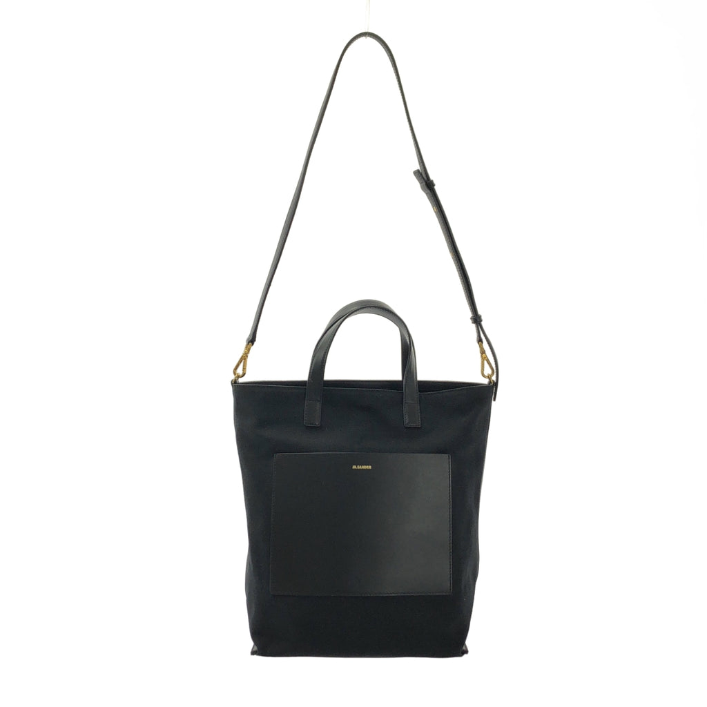 JIL SANDER | WANDER TOTE SM 兩用帆布和皮革單肩包 |
