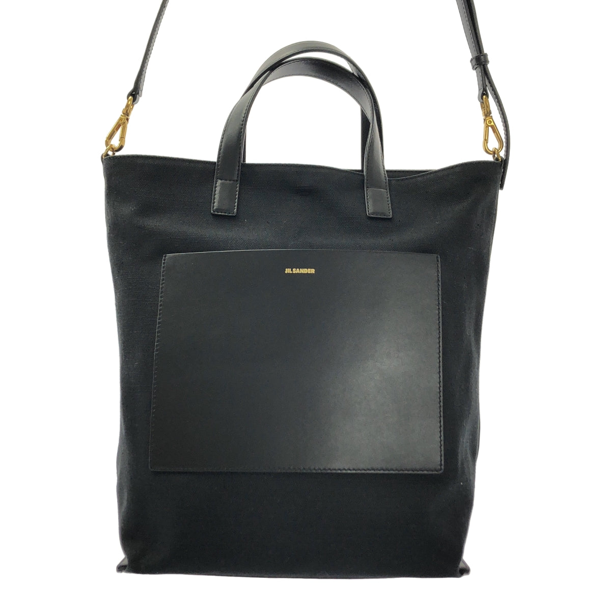 JIL SANDER | WANDER TOTE SM 兩用帆布和皮革單肩包 |