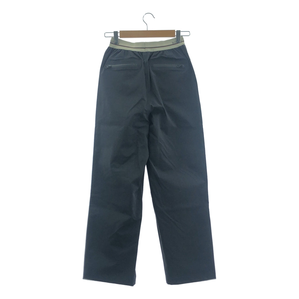【新品】  SOLOV / ソロヴ | 2024SS | WATERPROOF EASY TROUSERS ウォータープルーフ イージー トラウザーズ パンツ | 2 | ブラック | レディース