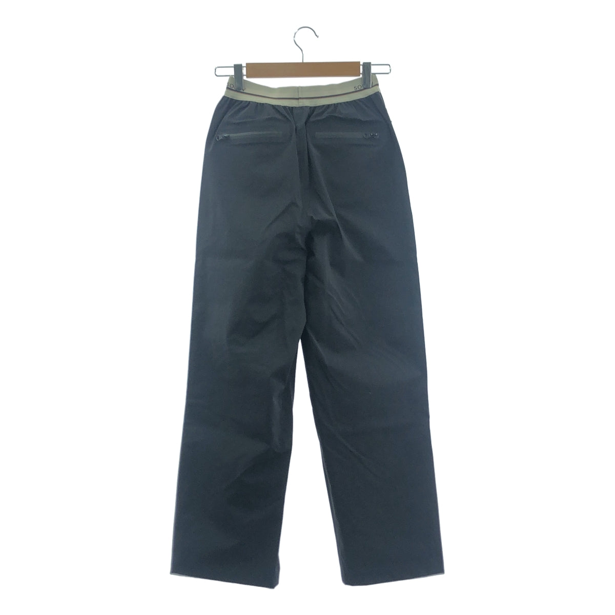 【新品】  SOLOV / ソロヴ | 2024SS | WATERPROOF EASY TROUSERS ウォータープルーフ イージー トラウザーズ パンツ | 2 | ブラック | レディース