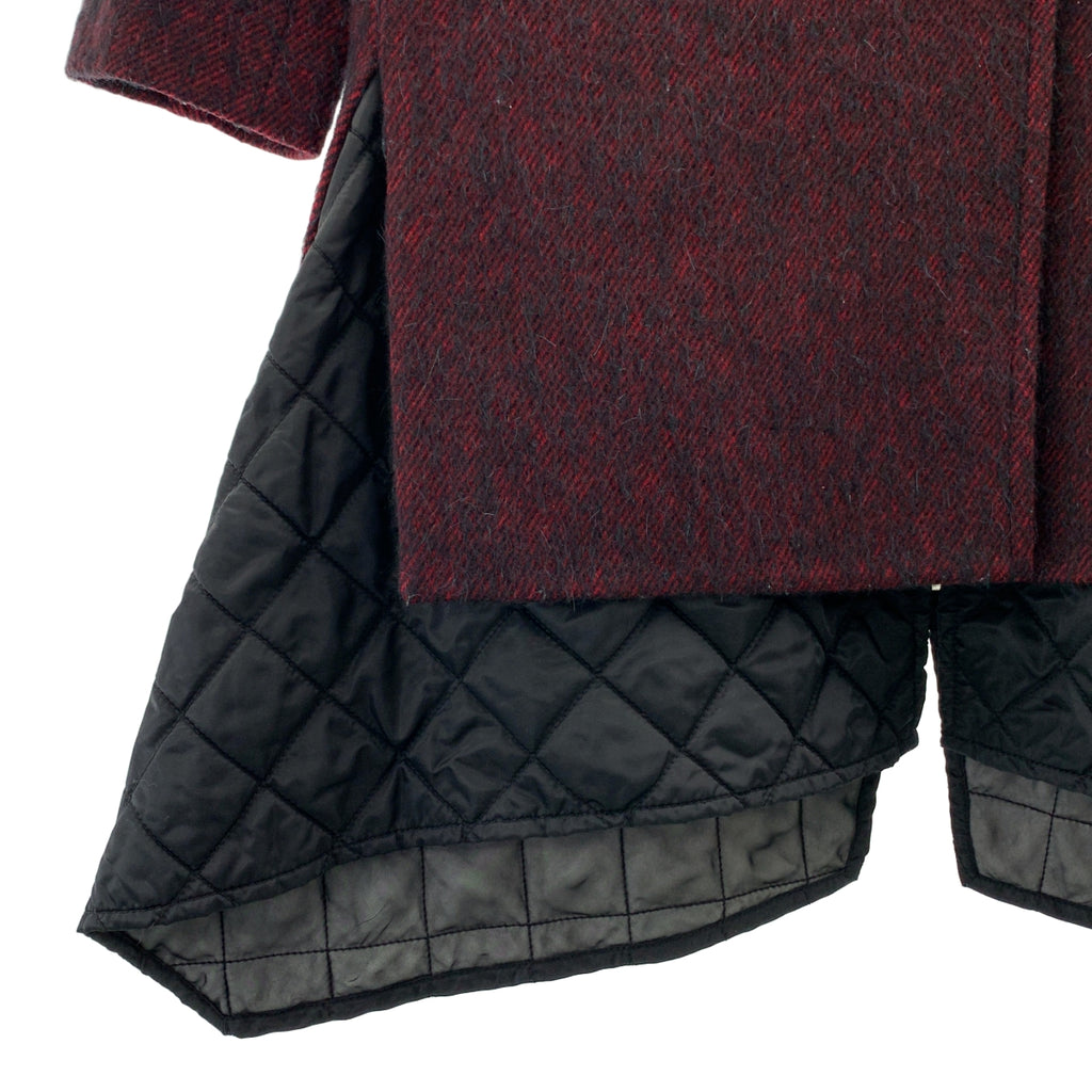 3.1 Phillip Lim / スリーワンフィリップリム | ウール アルパカ混 キルティング ドッキング レイヤード コート | S | メンズ