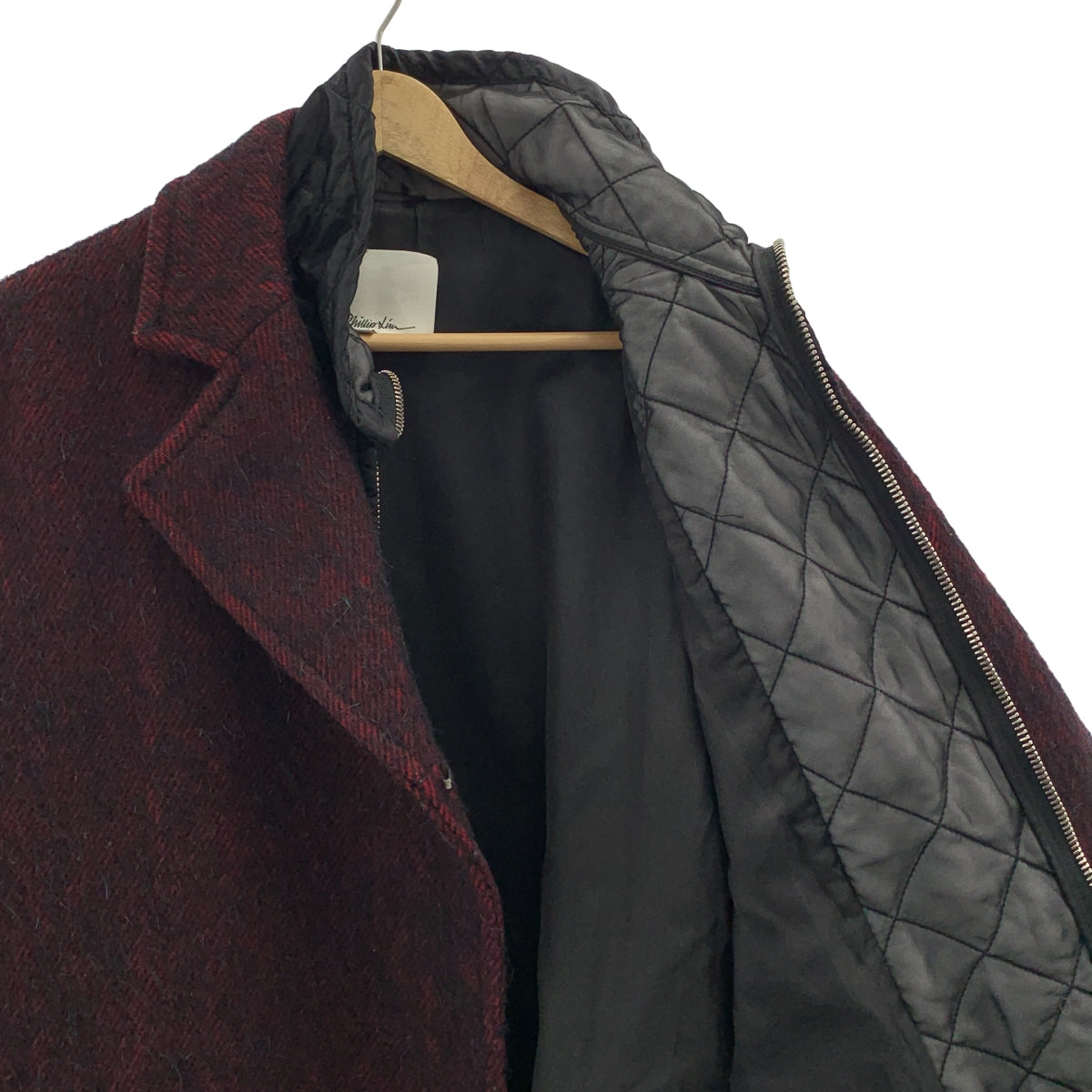 3.1 Phillip Lim / スリーワンフィリップリム | ウール アルパカ混 キルティング ドッキング レイヤード コート | S | メンズ