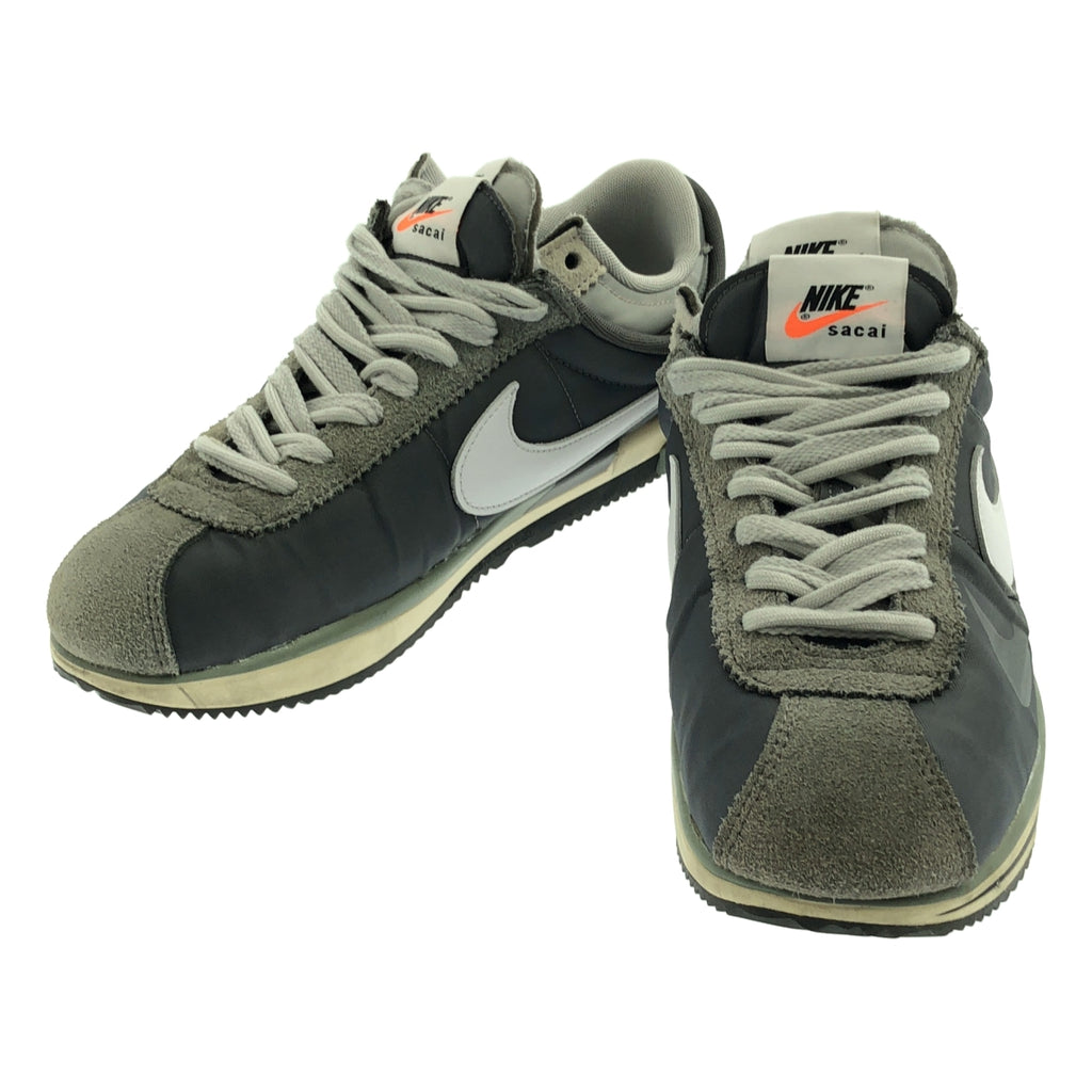 【미품】 sacai / 사카이 | 2022AW | × NIKE / 나이키 ZOOM CORTEZ SP 줌 코르테츠 스페셜 스니커즈 | 27.5 | 그레이 | 남성