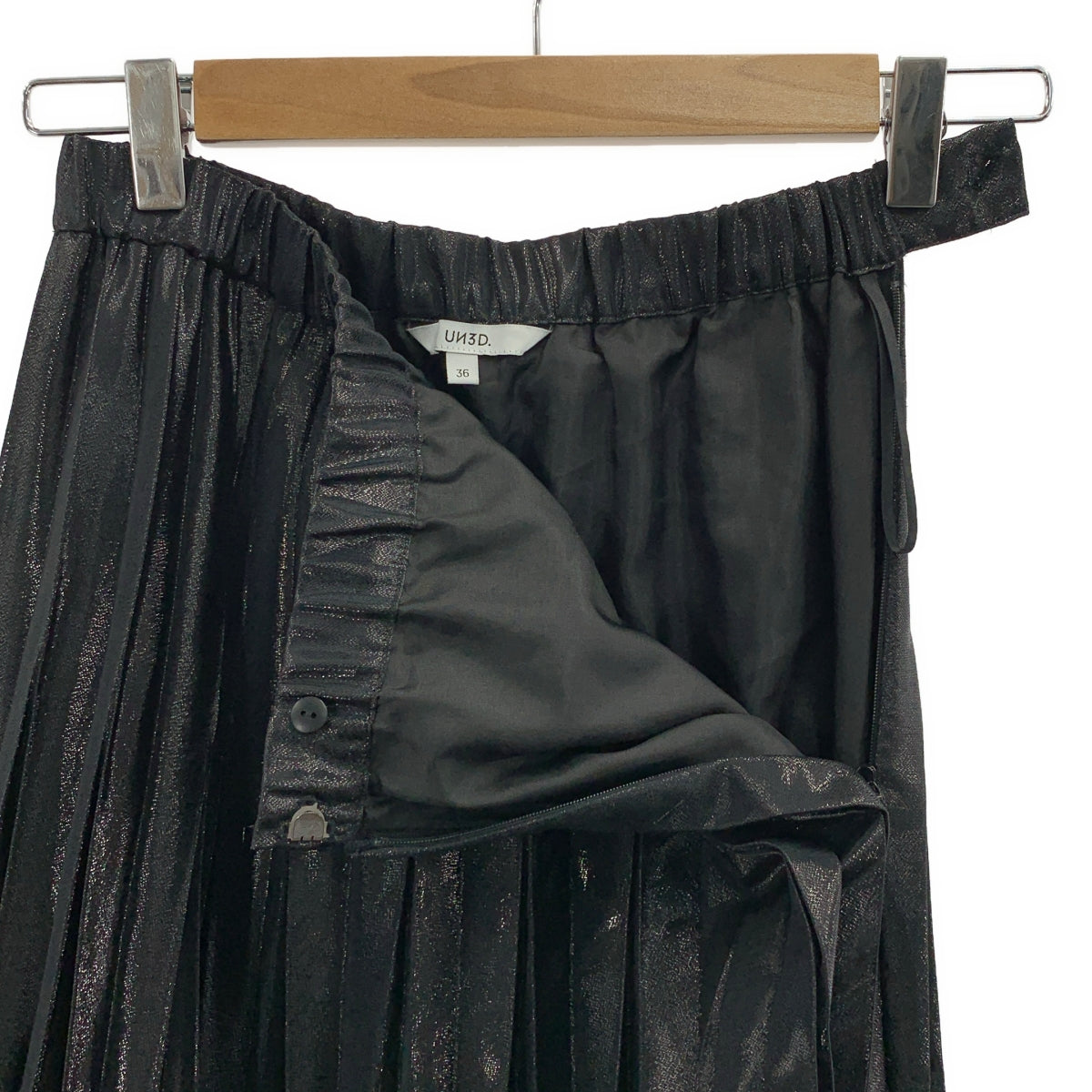 UN3D / アンスリード | オリガミプリーツスカート / 裏地付き | 36