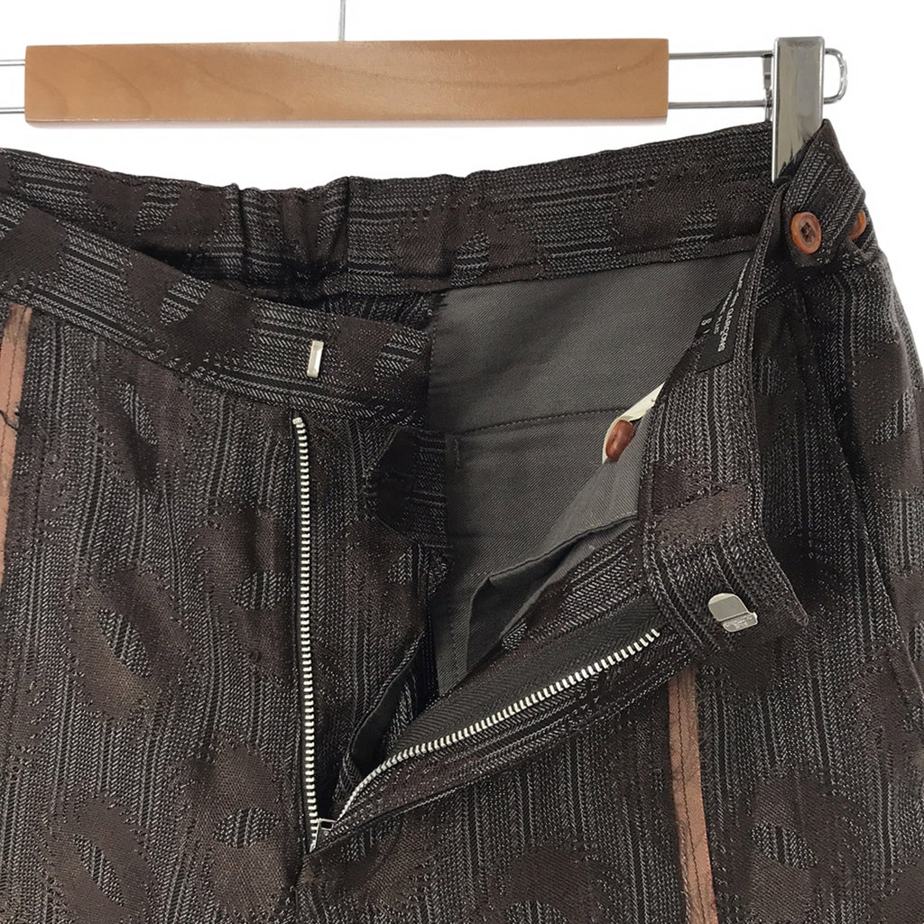 COMME des GARCONS HOMME PLUS / 콤데 갤슨 옴플루스 | 2002AW | 큐플라 인사이드 아웃 더블 어저스터 팬츠 | S | 그레이/브라운 | 남성