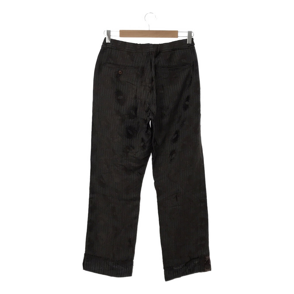 COMME des GARCONS HOMME PLUS / 콤데 갤슨 옴플루스 | 2002AW | 큐플라 인사이드 아웃 더블 어저스터 팬츠 | S | 그레이/브라운 | 남성