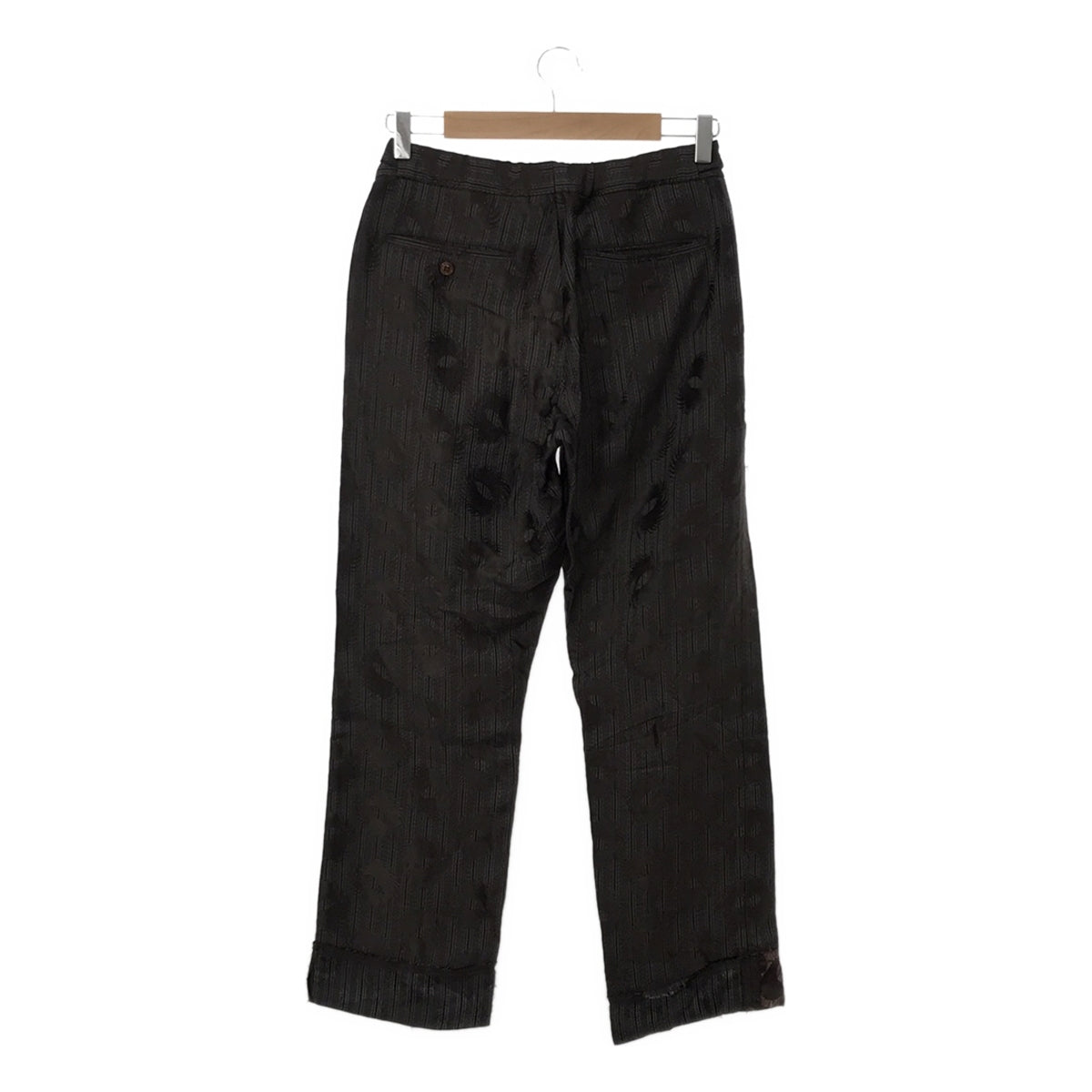 COMME des GARCONS HOMME PLUS / 콤데 갤슨 옴플루스 | 2002AW | 큐플라 인사이드 아웃 더블 어저스터 팬츠 | S | 그레이/브라운 | 남성